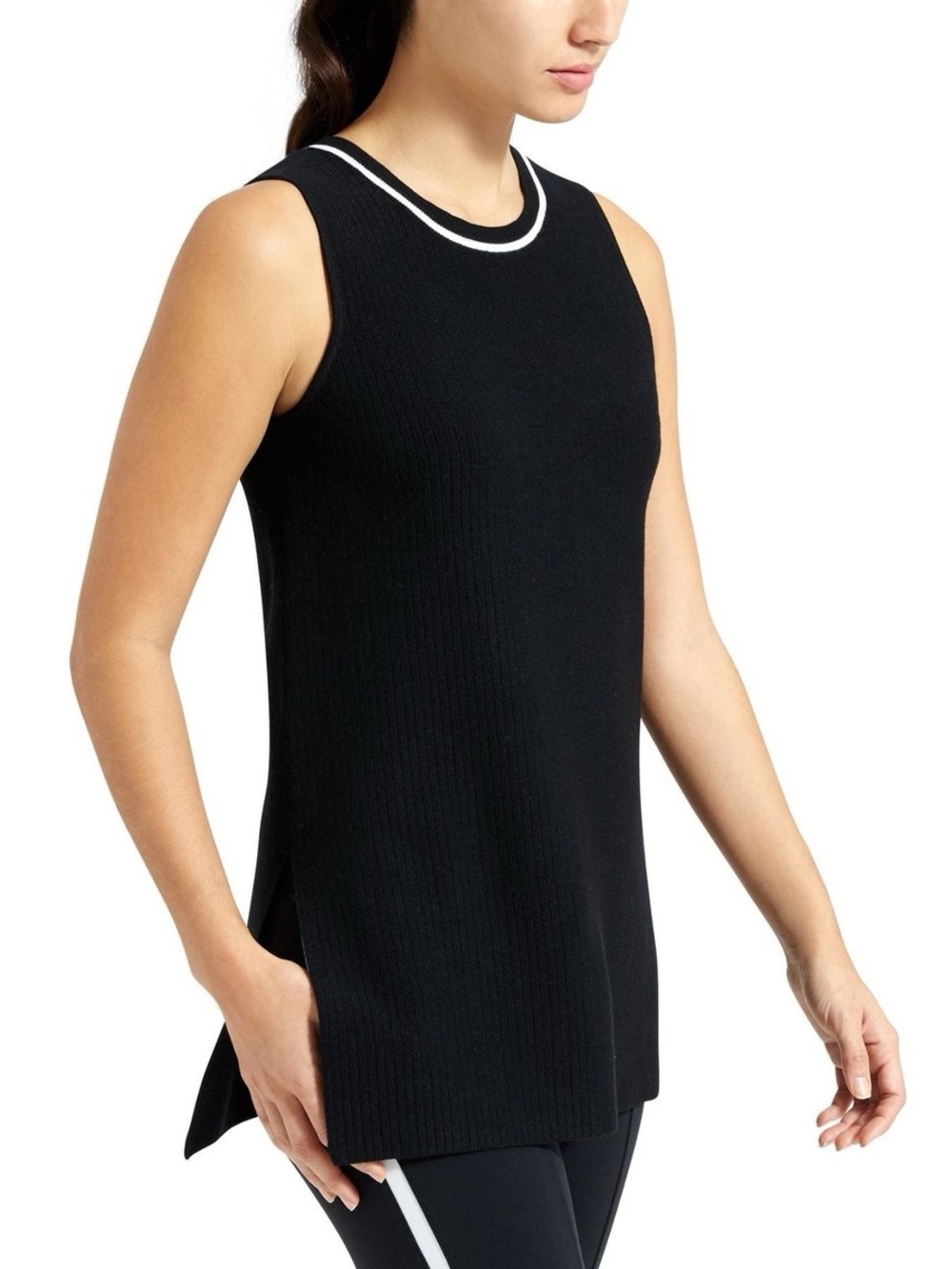 Athleta On The Town Black Sleeveless Tunic Women’s Size Medium